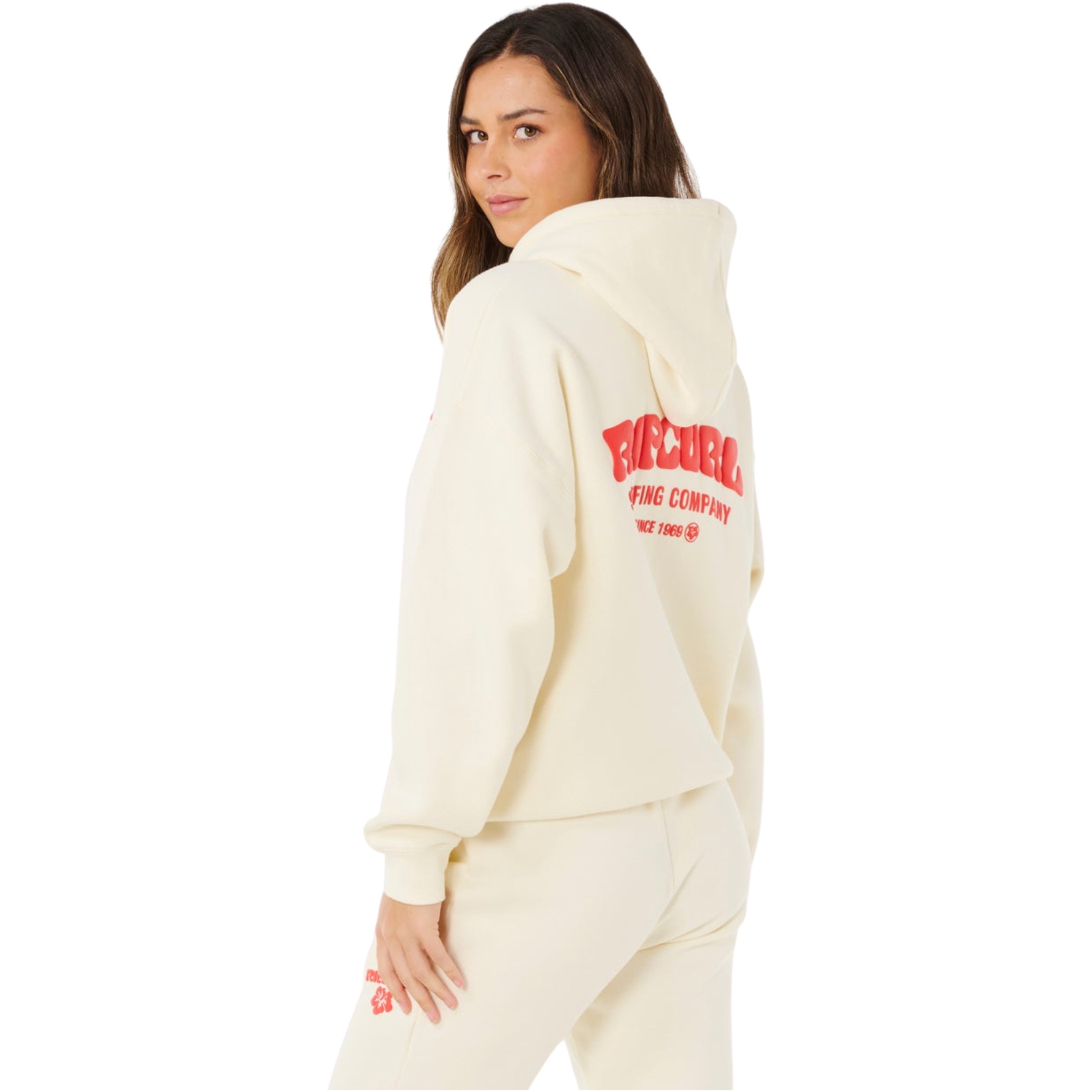 2026 Rip Curl Da Donna Felpa Con Cappuccio Surf Puff Heritage 06AWFL - Cayenne